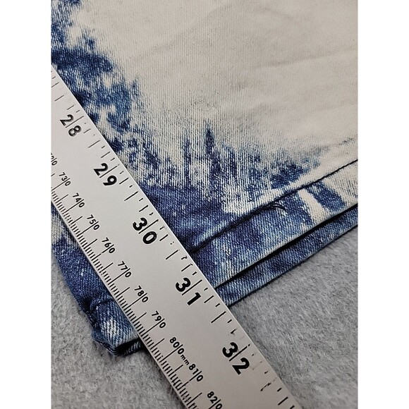 1738 Dynasty Jeans Mens 48 52x31 Moto Blue Bleach High Stretch Distressed Y2K - Picture 3 of 15